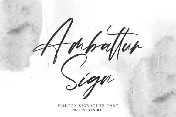 Ambattur Sign: A Script Font for Clear Campaigns