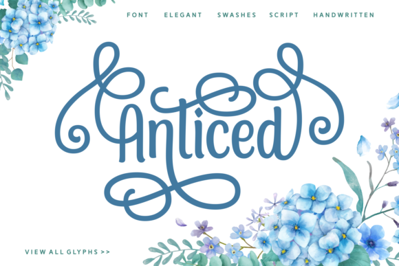 Anticed: A Soft Script Font for Editorial Design
