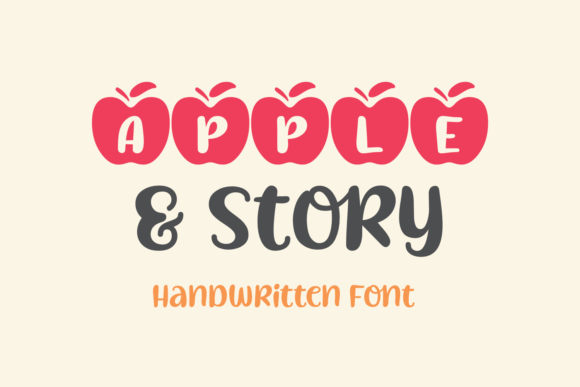 Apple Story: A Handwritten Font for Modern Editorial Design