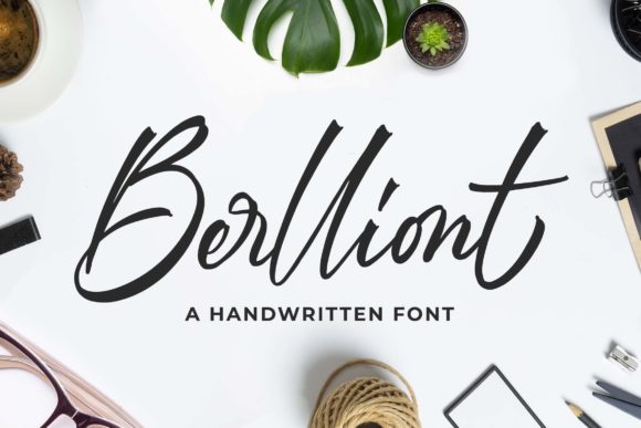 Berlliont Font: Elegant Script for Crafters