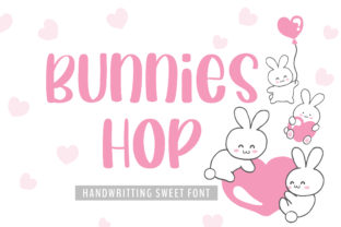 Bunnies Hop: A Sweet Handwritten Font for Crafters
