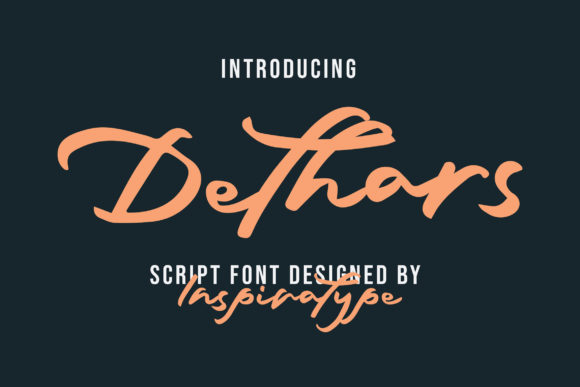 Dethars Font: A Relaxed Script for Modern Branding