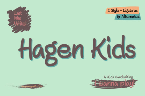 Hagen Kids: A Playful Handwritten Font for Web Design