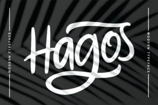 Hagos: A Modern Script Typeface for Editorial Design