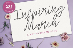 Inspiring March: A Script Font for Editorial Elegance