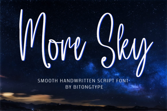 More Sky: A Handwritten Font for Editorial Calm