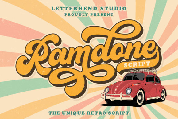 Ramdone: A Retro Bold Script Font for Web Design