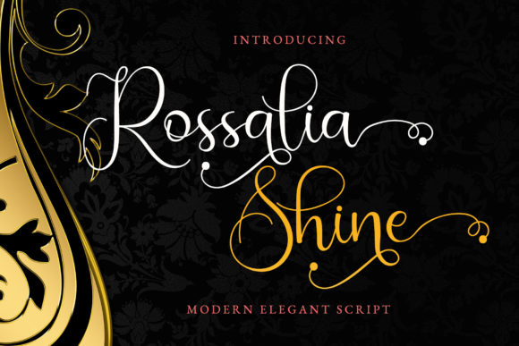 Rossalia Shine: A Graceful Script Font for Editors