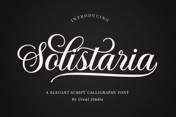 Solistaria: A Premium Script Font for Editorial Design